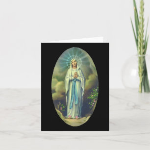Tarjeta Virgen María De Lourdes Nuestra Señora Regalo Cris