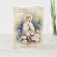 Virgen María Floral del Día de la Madre Religiosa