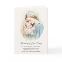 Virgen María Jesús pensando en ti, oración