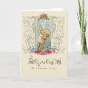 Tarjeta Virgen María Jesús Sacerdote Católico