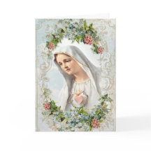 Virgen María Nuestra Señora de Fátima Floral Relig