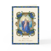 Virgen María Religiosa Floral Católica Asunción