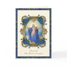 Virgen María Religiosa Floral Católica Asunción