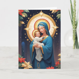 Tarjeta Virgen María Tradicional Católica