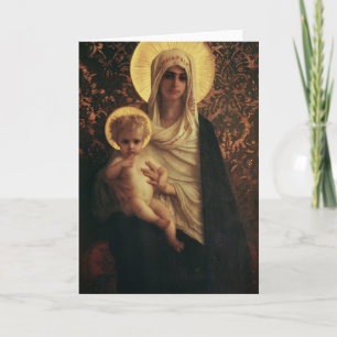 Tarjeta Virgen y niño, 1872