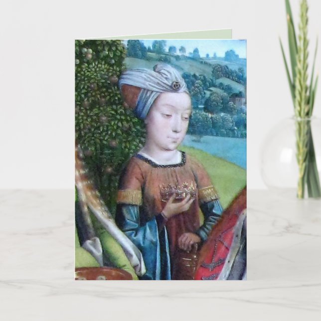 Tarjeta Virgin Martyr no Identificada [St. Cecilia (Anverso)