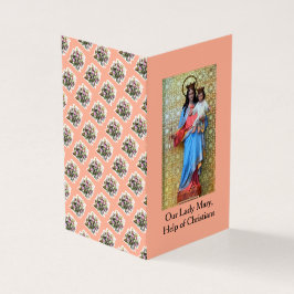 Tarjeta Virgin Mary, Help of Christians, Prayer Card