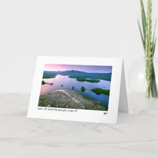 Tarjeta virginal de la foto del acantilado