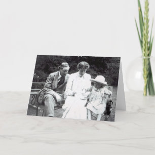 Tarjeta Virginia Woolf con Clive y Julian Bell, 1910