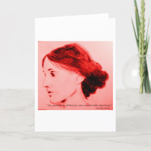 Tarjeta Virginia Woolf extremos de sensación