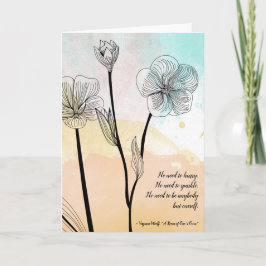 Tarjeta Virginia Woolf No hay necesidad de apresurarse Cit