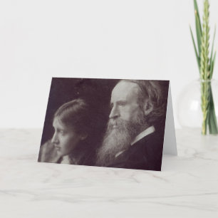 Tarjeta Virginia Woolf y su sir Leslie del padre