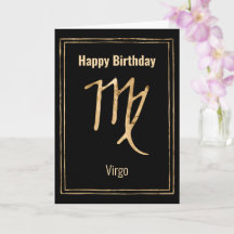 Virgo Cumpleaños astrología zodiac oro personaliza