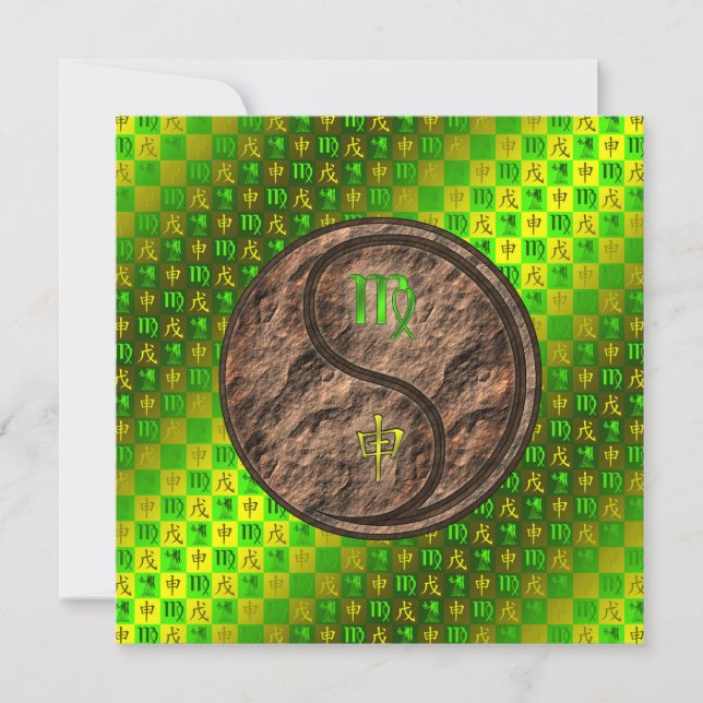 Tarjeta Virgo & Earth Monkey (Anverso)