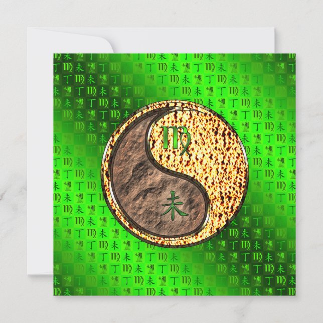 Tarjeta Virgo & Fire Goat (Anverso)