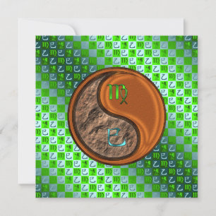 Tarjeta Virgo & Serpiente de Madera