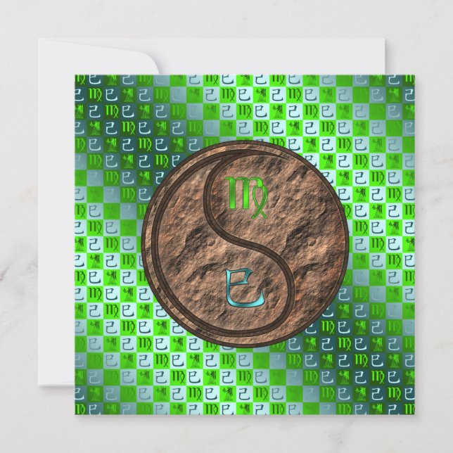 Tarjeta Virgo y Serpiente de la Tierra (Anverso)