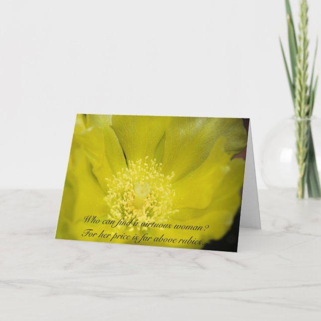 Tarjeta Virtuous Woman Card (Anverso)