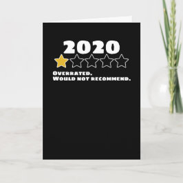Tarjeta Virus Humor Corona 2020 sobrevalorado