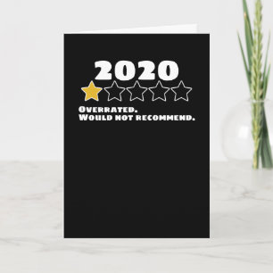 Tarjeta Virus Humor Corona 2020 sobrevalorado