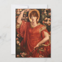 Tarjeta Visión de Fiammetta (por Dante Gabriel Rossetti)
