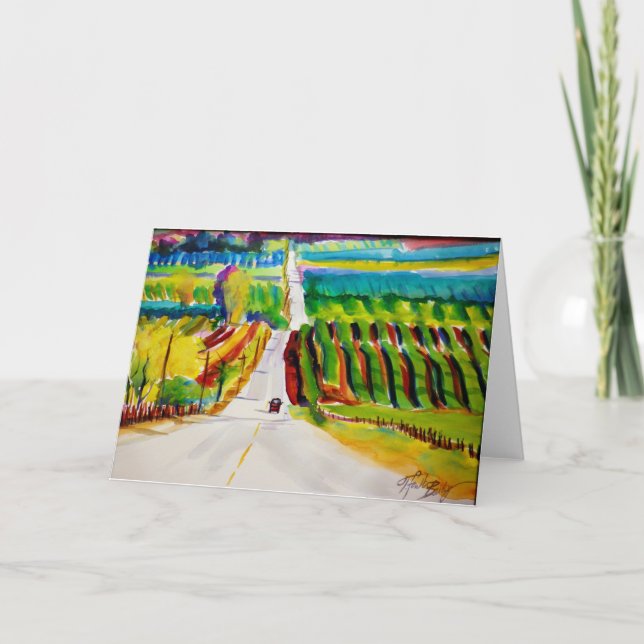 Tarjeta "Visión sobre la colina de Lewis " (Anverso)