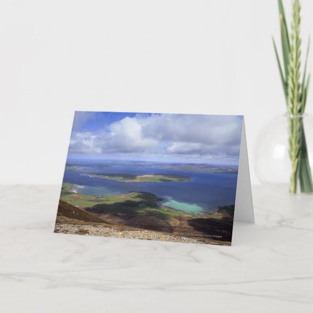 Tarjeta Visión superior: continente del sonido, graemsay y (Anverso)