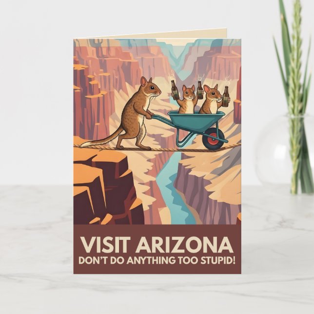 Tarjeta Visit Arizona funny greeting cards (Anverso)