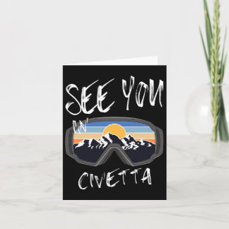 Tarjeta Visita Civetta Senderismo Italia Vacaciones Esquí 