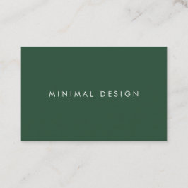 Tarjeta visita Eden Green & White Business Card