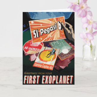 Tarjeta Visita el primer exoplaneta encontrado fuera del S