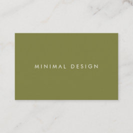 Tarjeta visita Minimal Green & White BusinessCard
