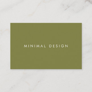 Tarjeta visita Minimal Green & White BusinessCard