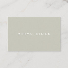 Tarjeta visita Minimal Grey & White BusinessCard