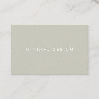 Tarjeta visita Minimal Grey & White BusinessCard