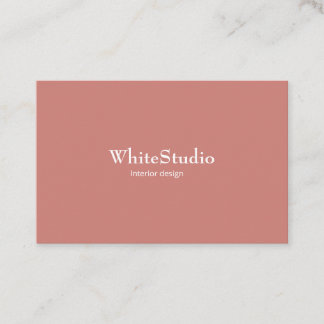 Tarjeta visita White Terra Cotta Business Card