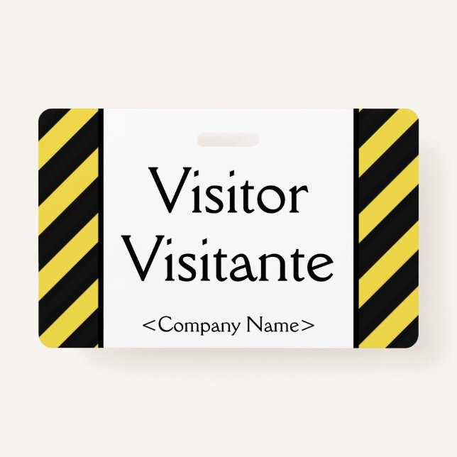 Tarjeta "Visitante" básica (Anverso)