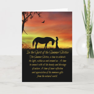 Tarjeta Víspera de San Juan Litha Solsticio de Verano