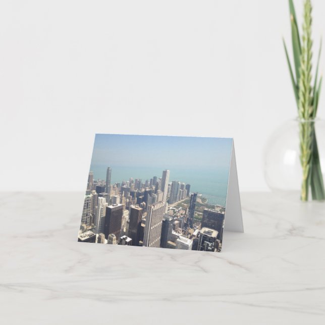 Tarjeta Vista aérea de Chicago Blank Card (Anverso)