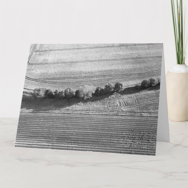 Tarjeta Vista aérea de la granja de animales inglesa (Anverso)