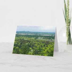 Tarjeta Vista aérea del bosque estatal del río Negro