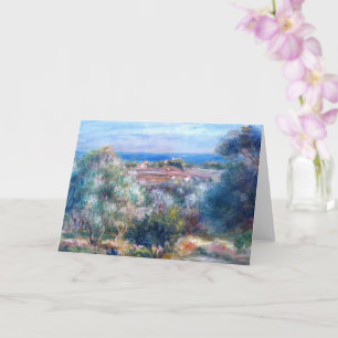 Tarjeta Vista al mar por Auguste Renoir