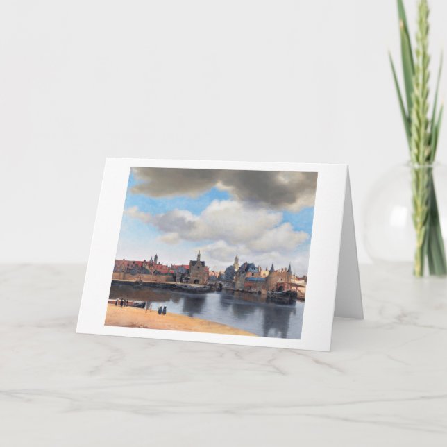 Tarjeta Vista de Delft, Johannes Vermeer, 1659-1660 (Anverso)