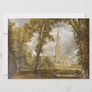Tarjeta Vista de la Catedral de Salisbury (por John Consta