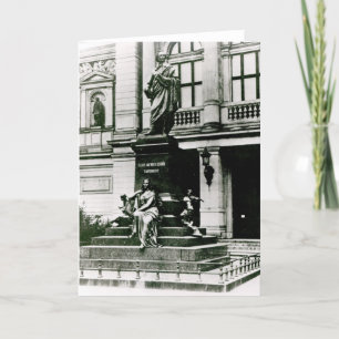 Tarjeta Vista de la estatua de Mendelssohn