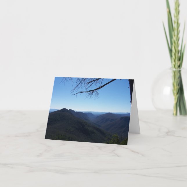 Tarjeta Vista de la garganta de Linville (Anverso)