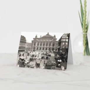 Tarjeta Vista de la Ópera de París, 1890-99
