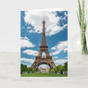 Tarjeta Vista de la Torre Eiffel desde el Parque Público C