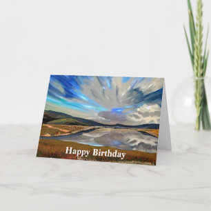 TARJETA VISTA DE LAGO