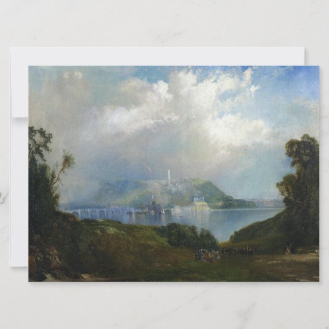 Tarjeta Vista de las obras de agua de Fairmount (Filadelfi (Anverso)